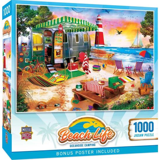 Puzzle MasterPieces Camping Am Meer 1000 Teile
