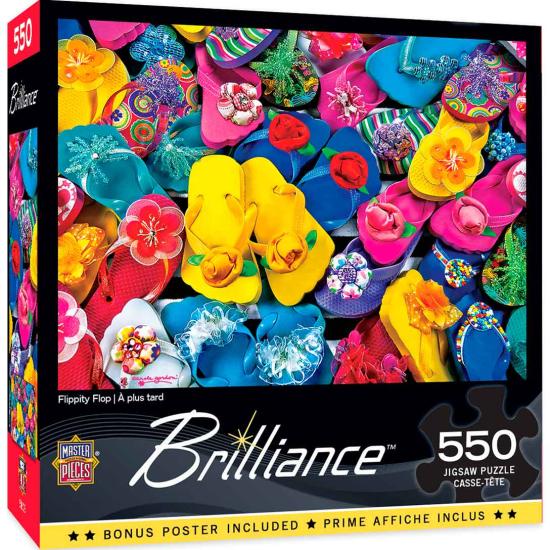 Puzzle MasterPieces Bunte Flip Flops 550 Teile