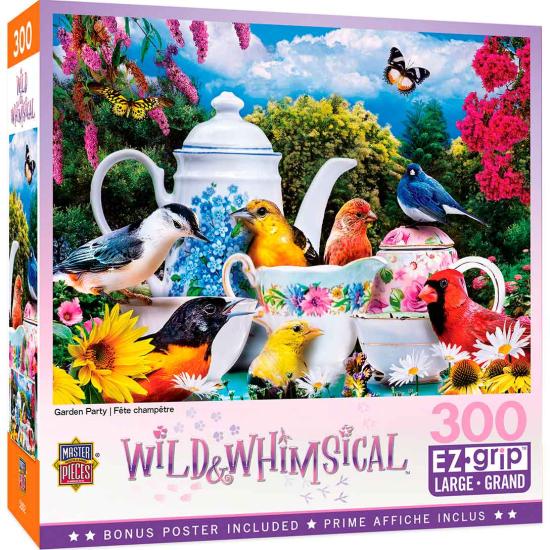 MasterPieces Puzzle Vogelparty im Garten XXL von 300 Teilen