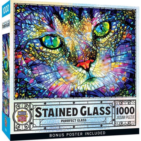 Puzzle MasterPieces Katze in den Schaufenstern 1000 Teile