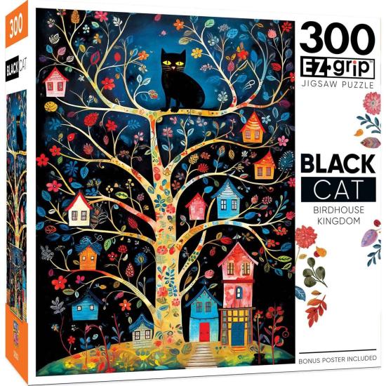 MasterPieces Puzzle Schwarze Katzen Vogelhauskönigreich XXL 300
