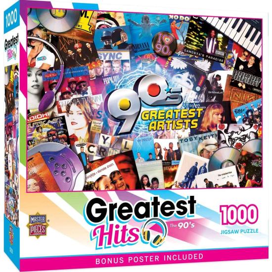 Puzzle MasterPieces Greatest Hits - 90Er Jahre 1000 Teile
