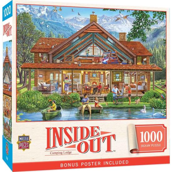Puzzle MasterPieces Inside Out, Camping Lodge 1000 Teile
