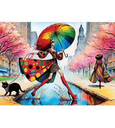 Puzzle MasterPieces Perfekter Laufsteg Bei Regen 1000 Teile