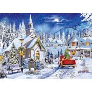 Puzzle MasterPieces Winterbeleuchtung Der Kapelle 1000 Teile