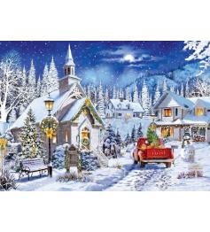 Puzzle MasterPieces Winterbeleuchtung Der Kapelle 1000 Teile