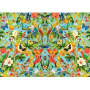 MasterPieces Puzzle Vögel, Orangen und Schmetterlinge 1000 Teile