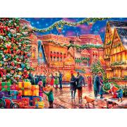 Puzzle MasterPieces Town Square at Christmas 1000 Teile