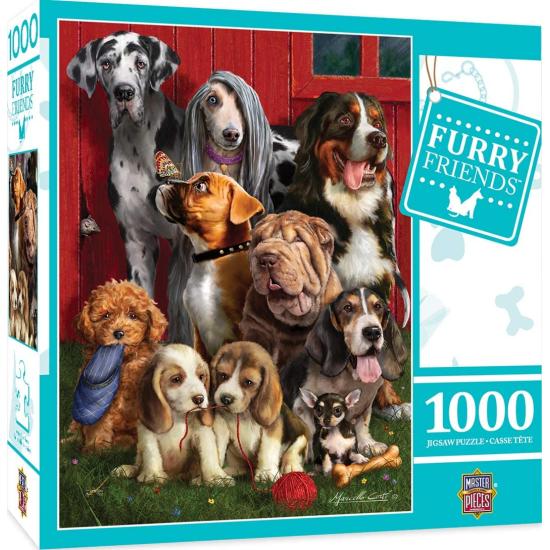MasterPieces Sitzende pelzige Freunde Puzzle 1000 Teile