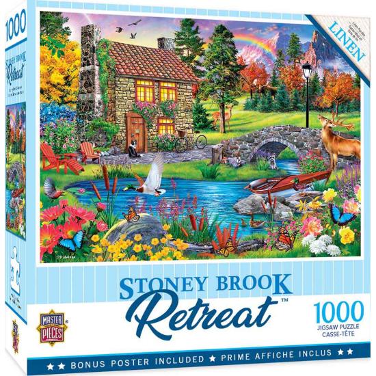 MasterPieces Retreat with Cobbled River Puzzle 1000 Teile
