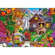 MasterPieces Hidden Falls Retreat 1000-teiliges Puzzle