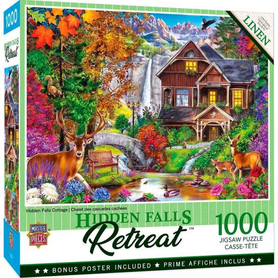 MasterPieces Hidden Falls Retreat 1000-teiliges Puzzle