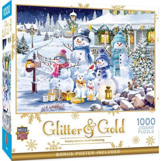 Puzzle MasterPieces Frostiges Wunderland-Treffen 1000 Teile