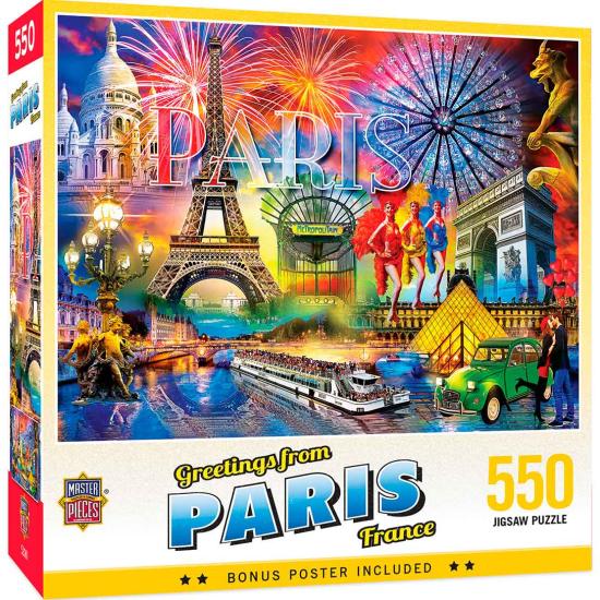 MasterPieces Puzzle Grüße aus Paris 550 Teile