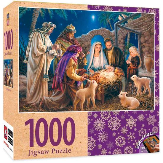 MasterPieces Puzzle „Ein Kind wird in Bethlehem geboren“ 1000 Te