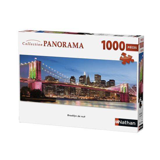 Nathan Brooklyn Bridge bei Nacht Puzzle 1000 Teile