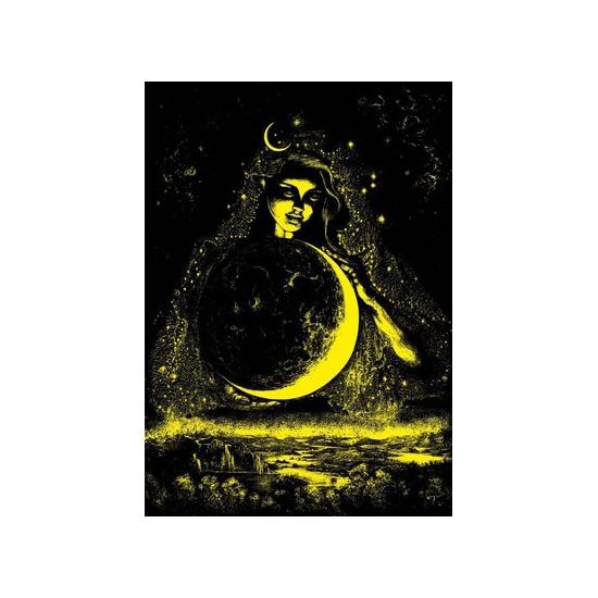 Neon Art Puzzle Mondgöttin Puzzle 1000 Teile