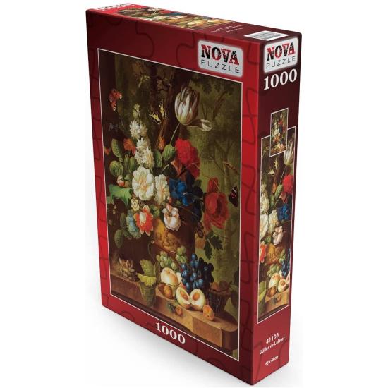 Nova Stillleben mit Rosen und Tulpen Puzzle 1000 Teile