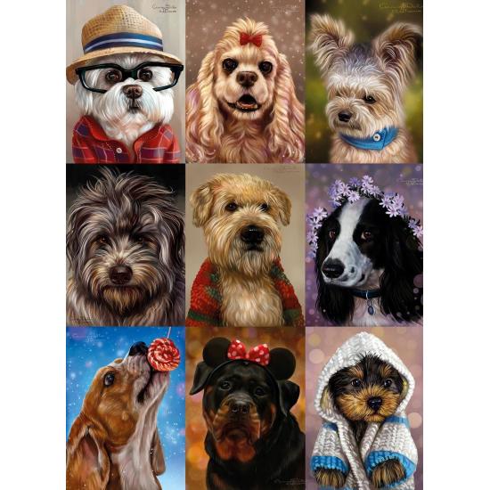 Nova Vertical Dog Collage Puzzle 1000 Teile