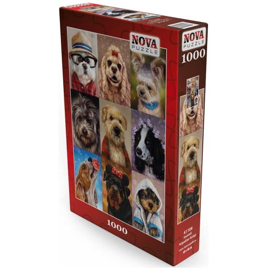 Nova Vertical Dog Collage Puzzle 1000 Teile