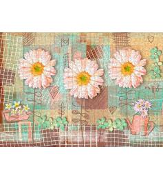 Nova Pink Gerbera Flowers Puzzle 1000 Teile