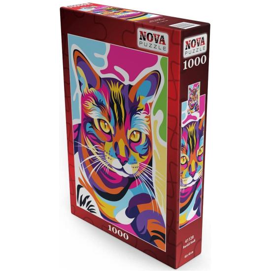 Nova Buntes Katzenpuzzle 1000 Teile