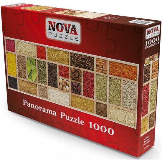 Nova Panorama Puzzle-Collage aus Gewürzen mit 1000 Teilen