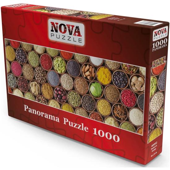 Nova Panorama Puzzle Farbige Gewürze mit 1000 Teilen