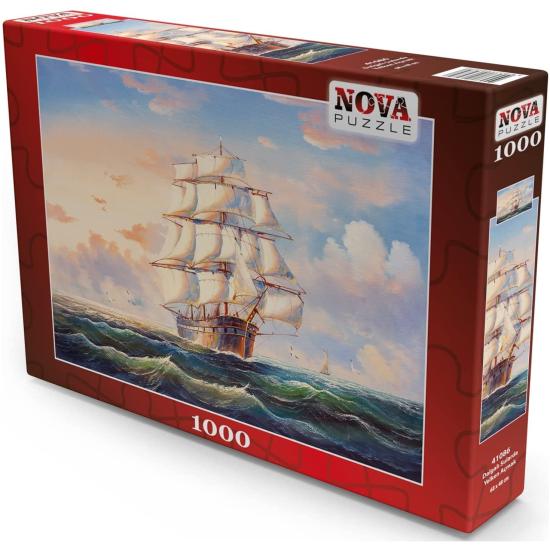 Nova-Puzzle „Segeln in turbulenten Gewässern“ mit 1000 Teilen Nova-Puzzle „Segeln in turbulenten Gewässern“ mit 1000 Teilen