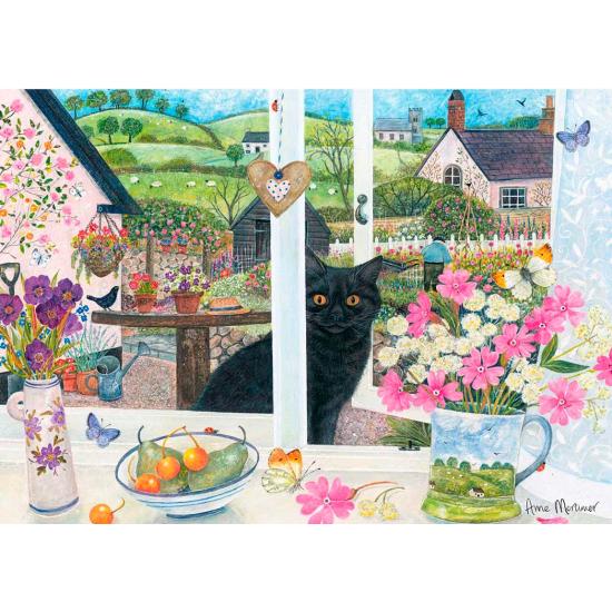 Otterhaus späht aus dem Fenster, 1000-teiliges Puzzle