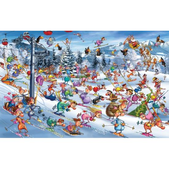 Piatnik Weihnachts-Skirennen-Puzzle 1000 Teile