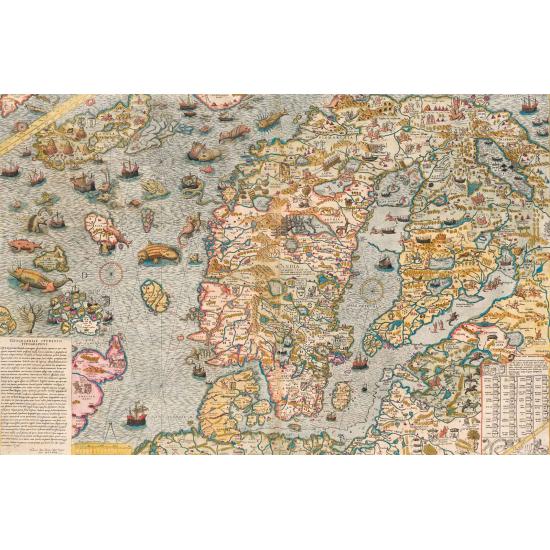 Piatnik Puzzle Marinekarte von 1572 von 1000 Teilen