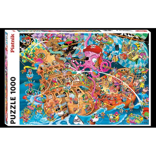 Piatnik Crisp der rosa Pirat Puzzle 1000 Teile