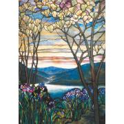 Piatnik Puzzle Magnolien und Iris von Tiffany 1000 Teile
