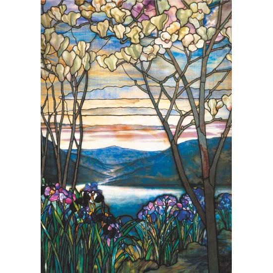 Piatnik Puzzle Magnolien und Iris von Tiffany 1000 Teile