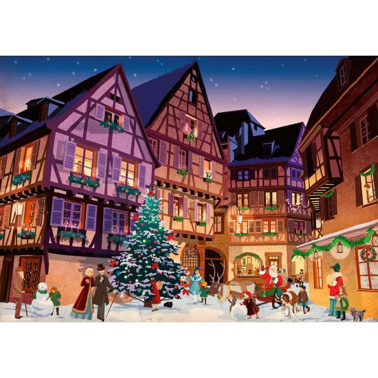 Piatnik Weihnachten im Dorf Puzzle 1000 Teile