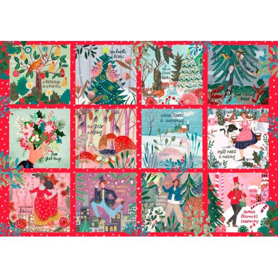 Puzzle Pieces and Peace 12 Tage Weihnachten 2000 Teile