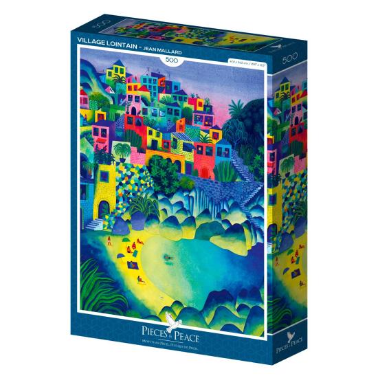 Puzzleteile und Peace Faraway Village 500 Teile