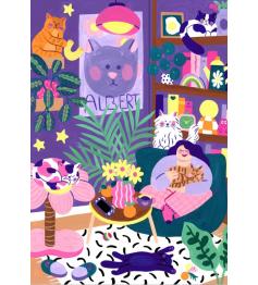 Puzzle Pieces and Peace Katzenliebhaber 1000 Teile
