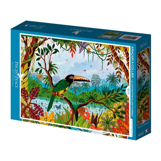 Puzzleteile und Peace Aracari-Halskette mit 1500 Teilen