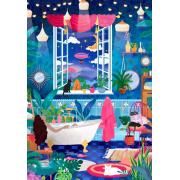 Puzzle Pieces and Peace Blasen Und Sterne 1000 Teile