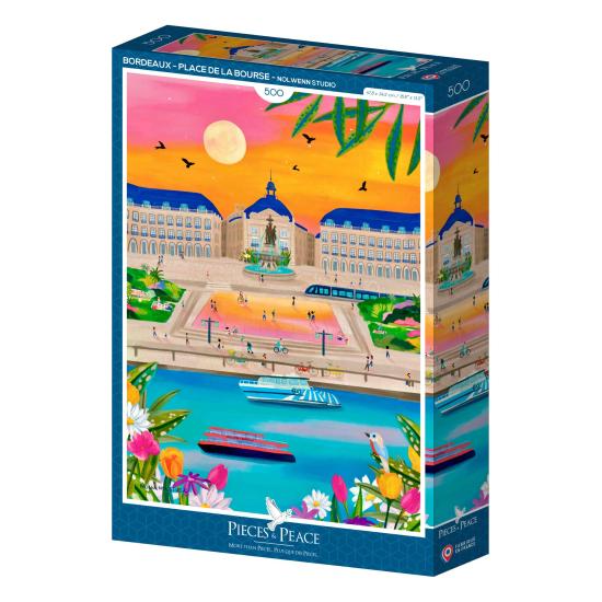 Puzzle Pieces and Peace Bordeaux, Place De La Bourse 500 Teile