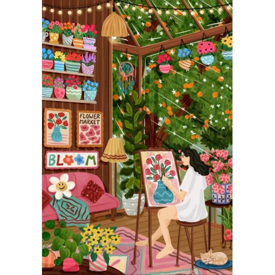 Puzzle Pieces and Peace Gemütliches Cottage 1000 Teile