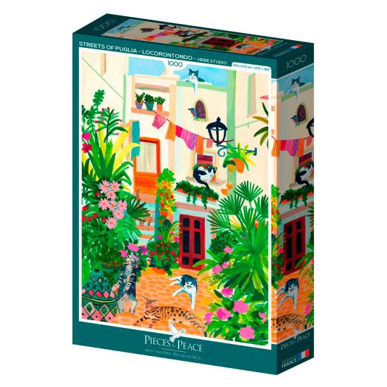 Puzzleteile und Friedensstraßen Apuliens - Locorotondo von 1000