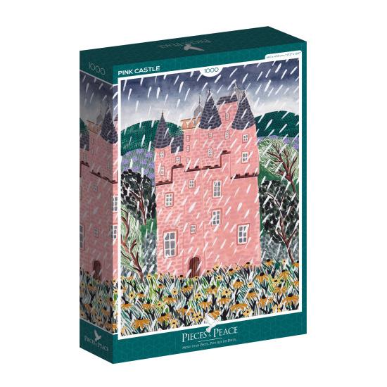 Puzzleteile und Peace Pink Castle 1000 Teile