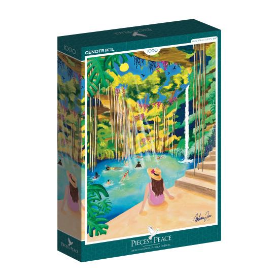 Puzzleteile und Frieden Cenote Ik'il 1000 Teile