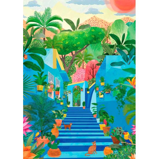 Puzzle Pieces and Peace Blauer Himmel 1000 Teile