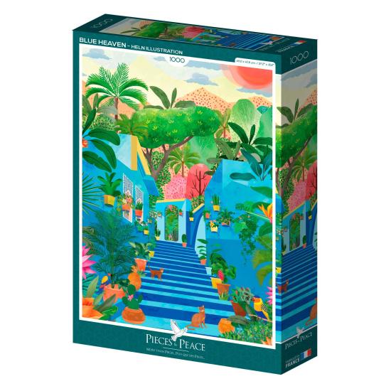 Puzzle Pieces and Peace Blauer Himmel 1000 Teile