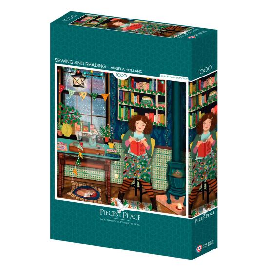 Puzzle Pieces and Peace Nähen und Lesen 1000 Teile Puzzle Pieces and Peace Nähen und Lesen 1000 Teile