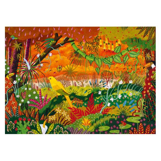 Puzzleteile und Frieden Goldener Papagei 2000 Teile